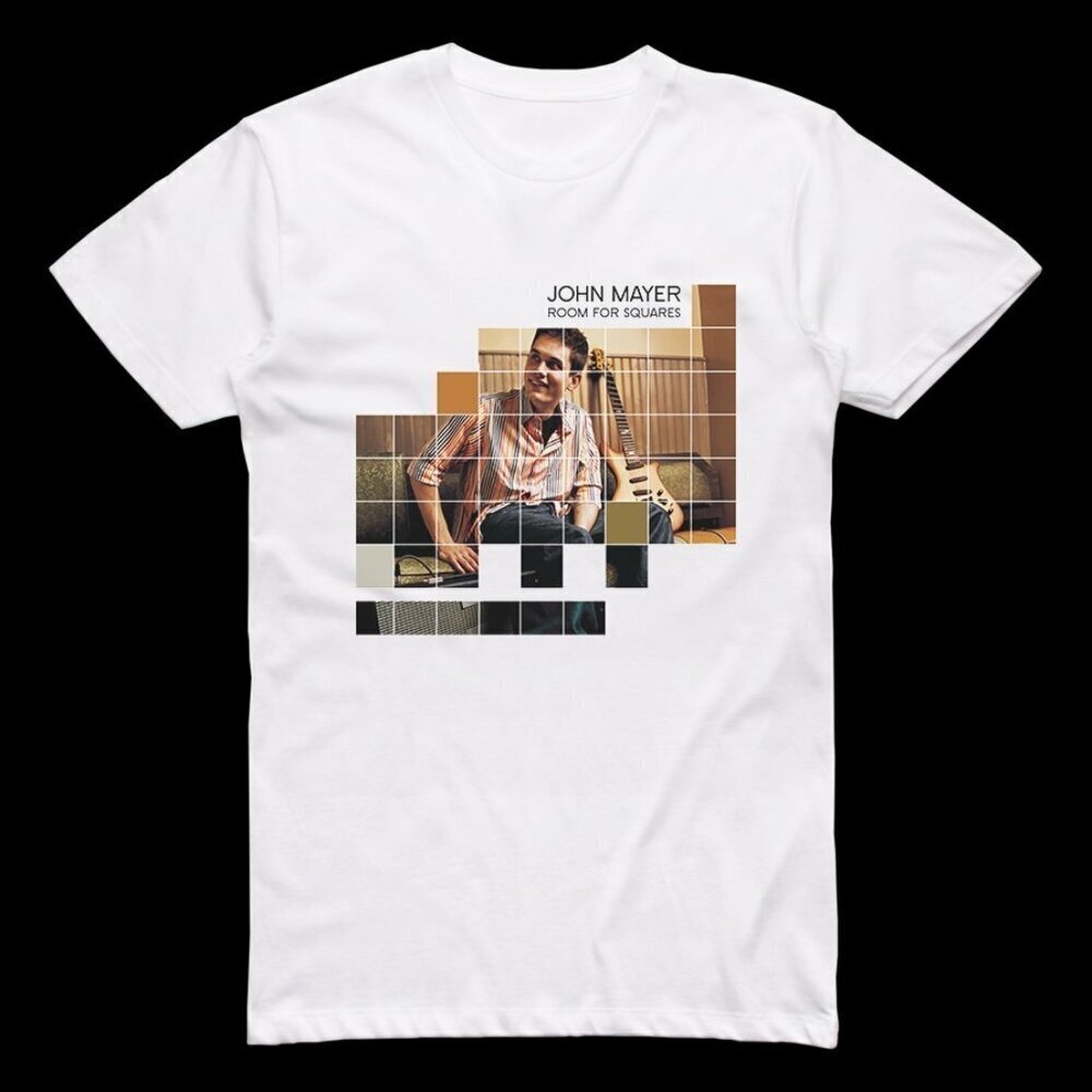 John Mayer Room For Squares Album Cover Tshirt White